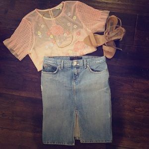 Vintage Juicy Couture denim skirt